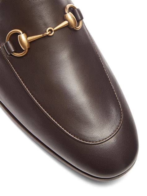 gucci loafer brown men|Gucci brixton loafer men.